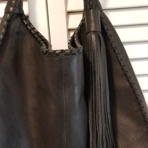Black leather Margot purse